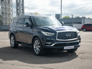 2018 Infiniti QX80 I Рестайлинг 2, синий, 3639000 рублей, вид 4