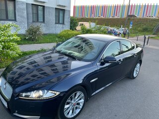 2014 Jaguar XF I Рестайлинг, синий, 1205000 рублей, вид 2