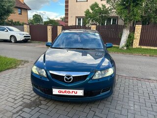 2006 Mazda 6 I (GG) Рестайлинг, синий, 400000 рублей, вид 1