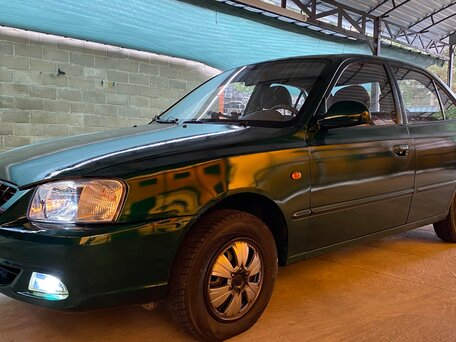 2003 Hyundai Accent II, зелёный, 300000 рублей, вид 4