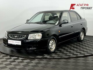 2007 Hyundai Accent ТагАЗ II, чёрный, 350000 рублей, вид 1