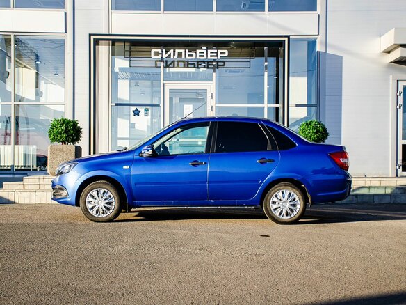 2020 Lada (ВАЗ) Granta I Рестайлинг, синий, 630000 рублей - вид 6