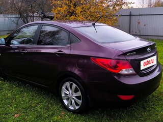 2012 Hyundai Solaris I, фиолетовый, 850000 рублей, вид 4