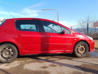 2007 Peugeot 307 I Рестайлинг, красный, 386600 рублей, вид 2