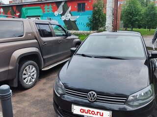 2013 Volkswagen Polo V, чёрный, 580000 рублей, вид 3