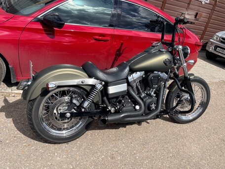 2007 Harley-Davidson Dyna Super Glide, зелёный, 800000 рублей, вид 5