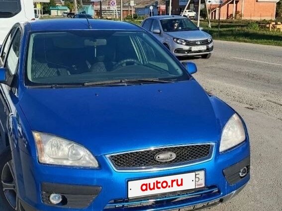 2005 Ford Focus I Рестайлинг, голубой, 450000 рублей - вид 2