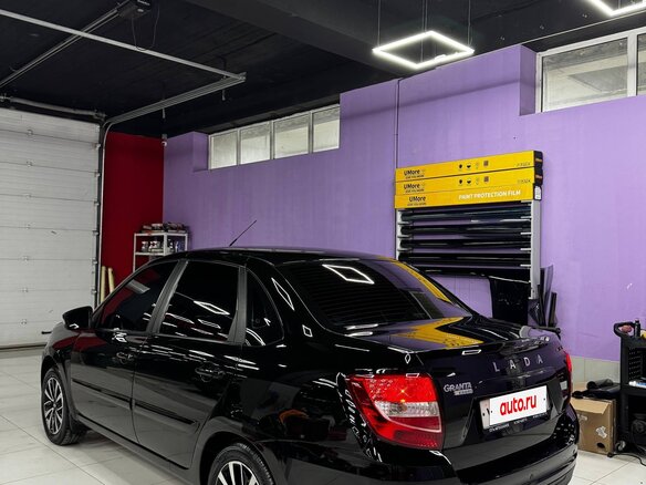 2023 Lada (ВАЗ) Granta I Рестайлинг, чёрный, 770000 рублей - вид 4