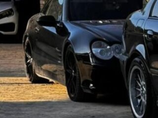 2002 Mercedes-Benz SL-Класс 500 5-speed V (R230), чёрный, 1350000 рублей, вид 3