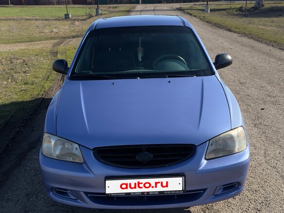 2004 Hyundai Accent ТагАЗ II, фиолетовый, 505000 рублей - вид 3