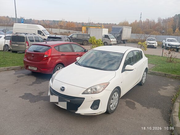2012 Mazda 3 II (BL) Рестайлинг, белый, 850000 рублей - вид 2