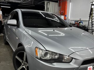2008 Mitsubishi Lancer X, серый, 580000 рублей, вид 2