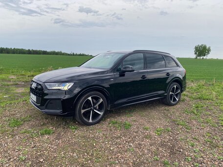 2022 Audi Q7 45 TDI II (4M) Рестайлинг, чёрный, 9150000 рублей, вид 2