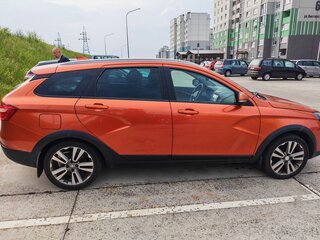 2019 Lada (ВАЗ) Vesta SW Cross I, оранжевый, 890000 рублей, вид 4
