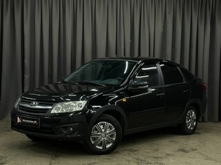 2014 Lada (ВАЗ) Granta I, чёрный, 369900 рублей, вид 1