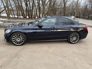 2019 Mercedes-Benz C-Класс 180 IV (W205) Рестайлинг, синий, 2450000 рублей, вид 1