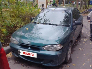 1998 Hyundai Accent I, зелёный, 100000 рублей, вид 1