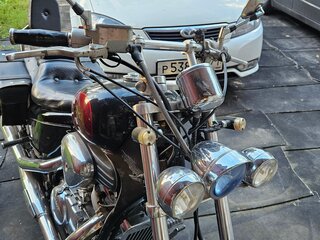 1995 Honda Steed 600, чёрный, 320000 рублей, вид 2