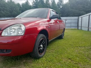 2007 Lada (ВАЗ) Priora I, красный, 370000 рублей, вид 3