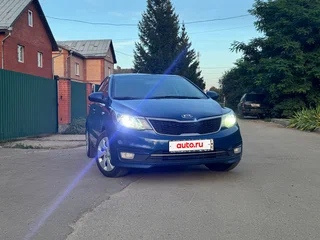 2016 Kia Rio III Рестайлинг, синий, 1250000 рублей, вид 1