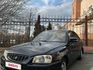 2004 Hyundai Accent ТагАЗ II, чёрный, 310000 рублей, вид 1