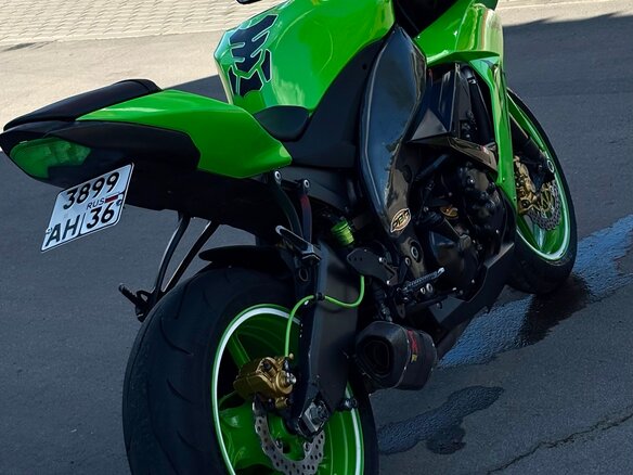 2007 Kawasaki ZX-10R Ninja, зелёный, 735000 рублей - вид 23
