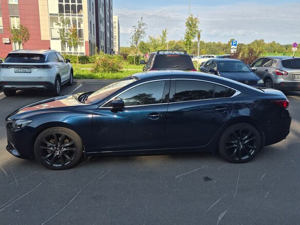 2017 Mazda 6 III (GJ) Рестайлинг, синий, 2170000 рублей - вид 7