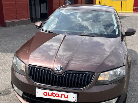 2015 Skoda Octavia III (A7), коричневый, 1210000 рублей - вид 4