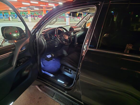 2016 Lexus LX 570 III Рестайлинг 2, чёрный - вид 7