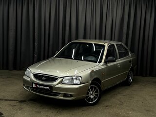 2004 Hyundai Accent ТагАЗ II, бежевый, 139888 рублей, вид 1