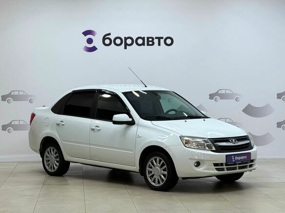 2013 Lada (ВАЗ) Granta I, белый - вид 2