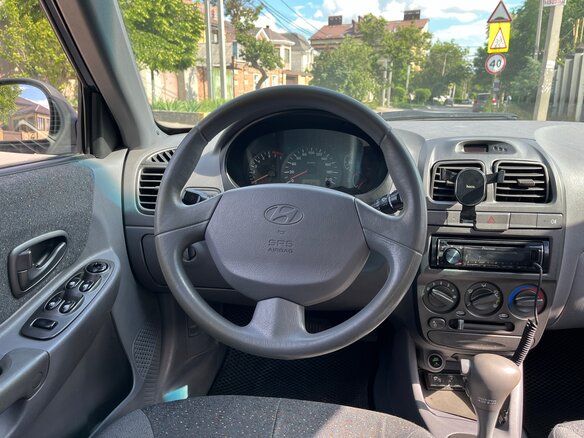 2008 Hyundai Accent ТагАЗ II, синий, 580000 рублей - вид 9