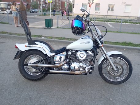1996 Yamaha XVS400 Drag Star, белый, 299000 рублей, вид 4
