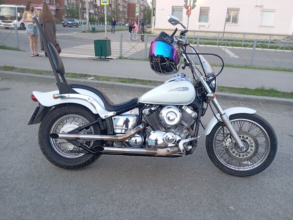 1996 Yamaha XVS400 Drag Star, белый, 299000 рублей - вид 3
