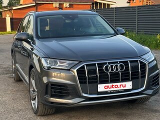 2021 Audi Q7 55 TFSI e II (4M) Рестайлинг, серый, 5800000 рублей, вид 2