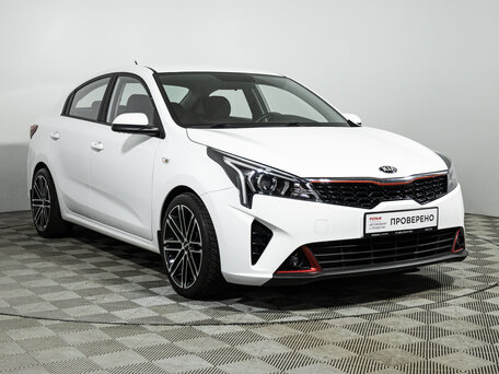2021 Kia Rio IV Рестайлинг, белый, 1610900 рублей, вид 3