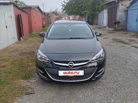 2013 Opel Astra J Рестайлинг, чёрный, 940000 рублей, вид 2