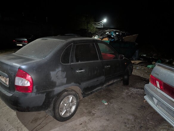 2006 Lada (ВАЗ) Kalina I, чёрный, 60000 рублей - вид 4