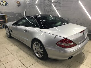 2007 Mercedes-Benz SL-Класс 350 V (R230) Рестайлинг, серебристый, 1750000 рублей, вид 4
