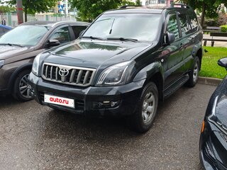 2007 Toyota Land Cruiser Prado 4-speed 120 Series Рестайлинг, чёрный, 1450000 рублей, вид 1