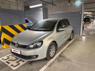 2011 Volkswagen Golf VI, жёлтый, 850000 рублей, вид 3