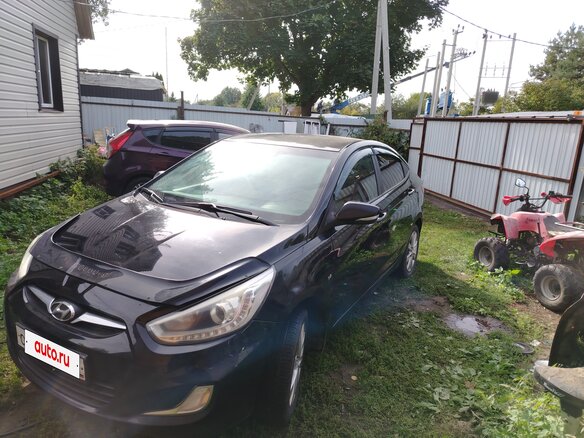 2013 Hyundai Solaris I, чёрный - вид 2