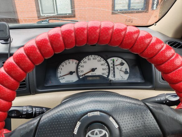2001 Toyota Allex I, красный, 600000 рублей - вид 7