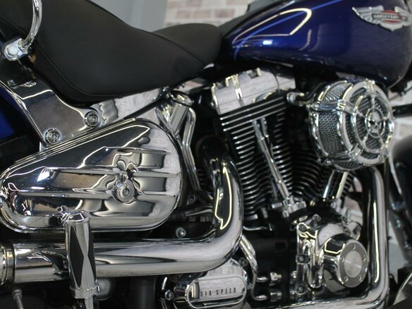 2007 Harley-Davidson Softail Deluxe, синий, 850000 рублей - вид 10
