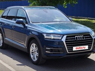 2018 Audi Q7 II (4M), синий, 4340000 рублей, вид 3