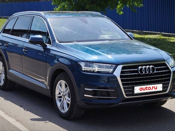 2018 Audi Q7 II (4M), синий - вид 2