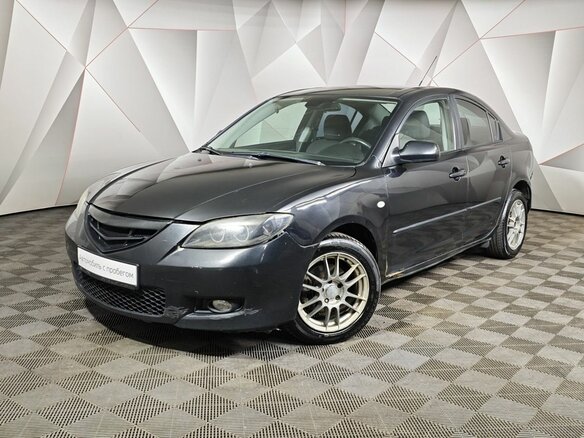 2008 Mazda 3 I (BK) Рестайлинг, чёрный, 450000 рублей