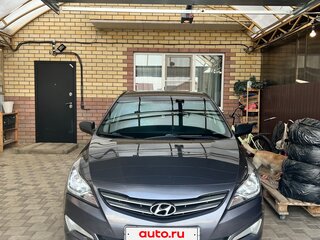 2015 Hyundai Solaris I Рестайлинг, серый, 857000 рублей, вид 4