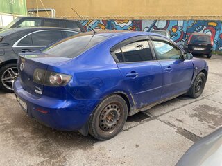 2008 Mazda 3 I (BK) Рестайлинг, синий, 220000 рублей, вид 2