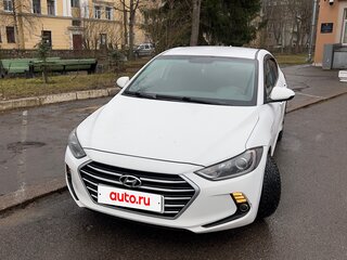 2017 Hyundai Elantra VI (AD), белый, 1100000 рублей, вид 3